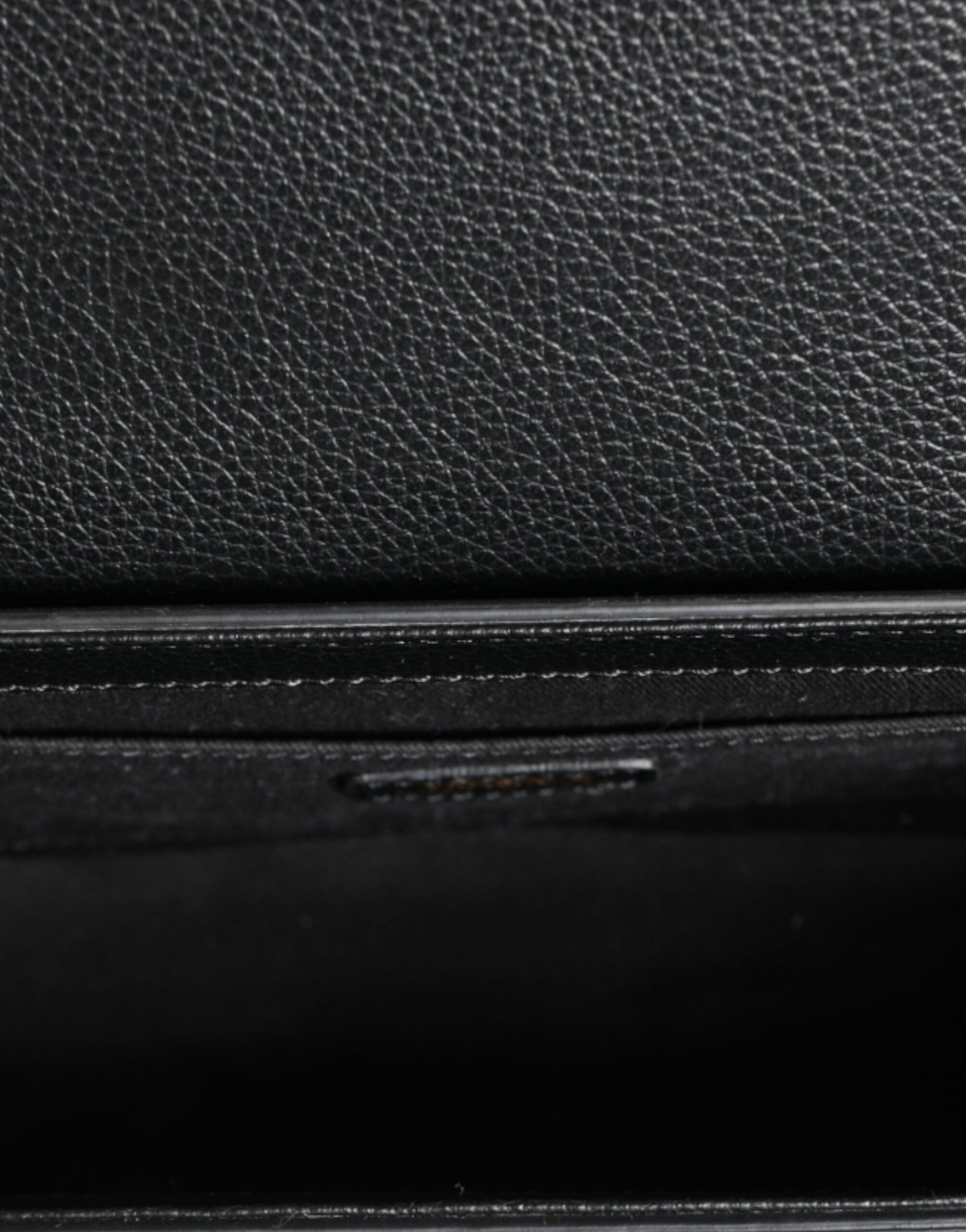 Versace Virtus Leather Shoulder Bag Black