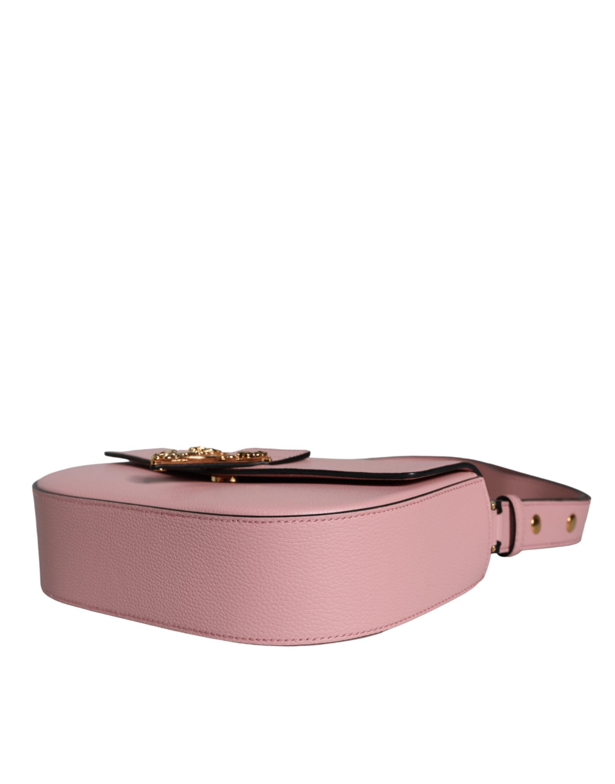 Versace Virtus Leather Shoulder Bag Pink