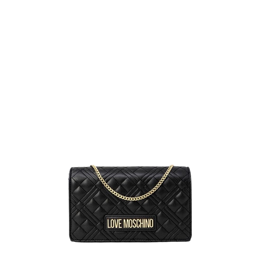 Love Moschino Black Quilted Chain Crossbody Bag