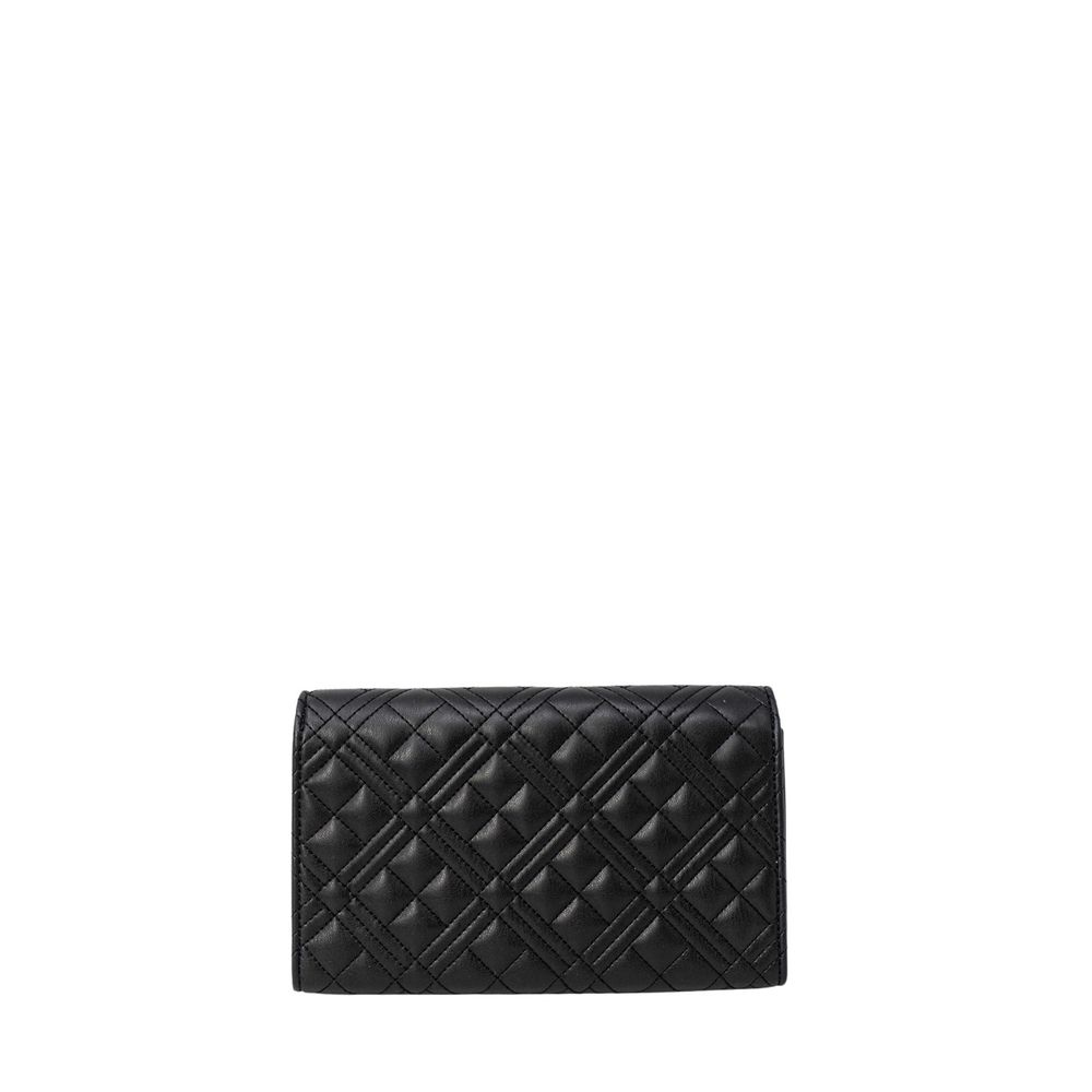 Love Moschino Black Quilted Chain Crossbody Bag