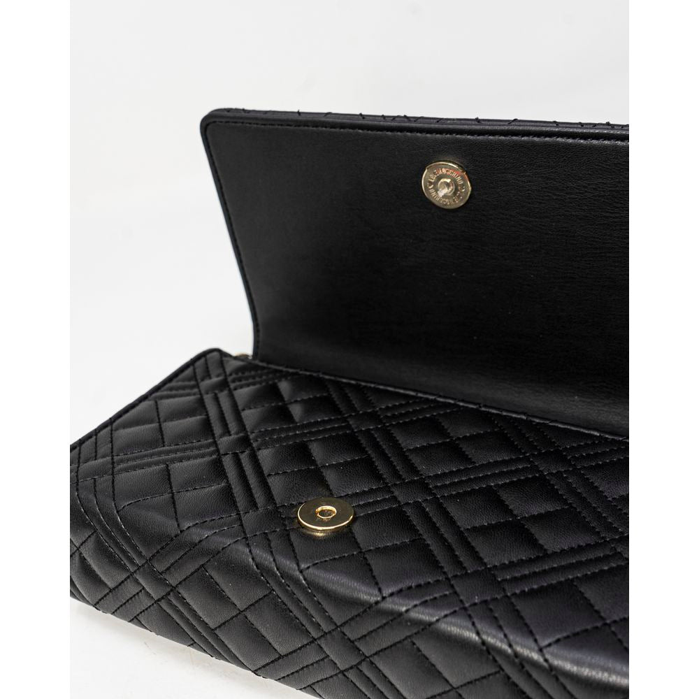 Love Moschino Black Quilted Chain Crossbody Bag