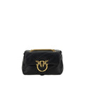 Pinko Love Mini Puff Shoulder Bag Black Quilted Leather