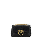 Pinko Love Mini Puff Shoulder Bag Black Quilted Leather