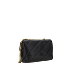 Pinko Love Mini Puff Shoulder Bag Black Quilted Leather