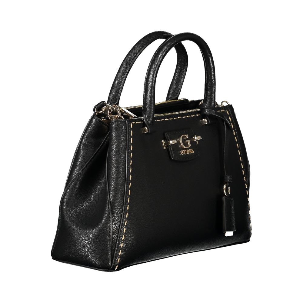 Guess Jeans Ribbon Black Satchel Bag