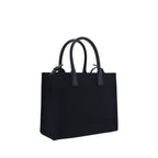 Versace Canvas Tote Shoulder Bag Black
