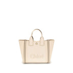 Chloé Carry Small Tote Bag Cotton and Leather