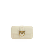 Pinko Love One Wallet on Chain Cream Leather
