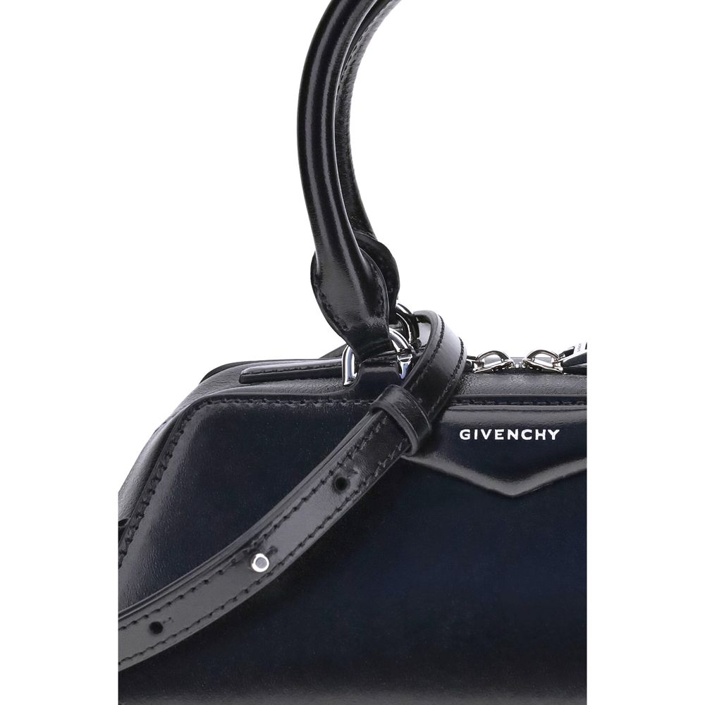 Givenchy Antigona East-West Mini Bag in Black Calfskin