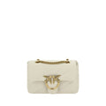 Pinko Love Mini Puff Shoulder Bag Cream Quilted Leather