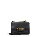 Michael Kors Heather Medium Leather Shoulder Bag Black