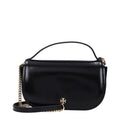 Tory Burch Leather Top Handle Bag Black