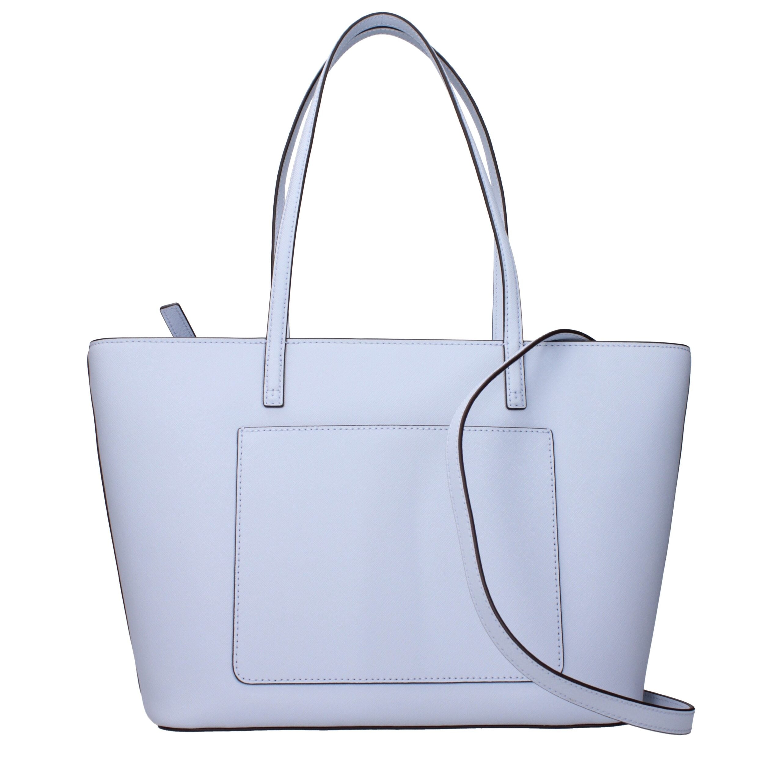Tory Burch Leather Tote Bag Light Blue