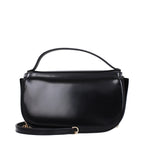 Tory Burch Leather Top Handle Bag Black