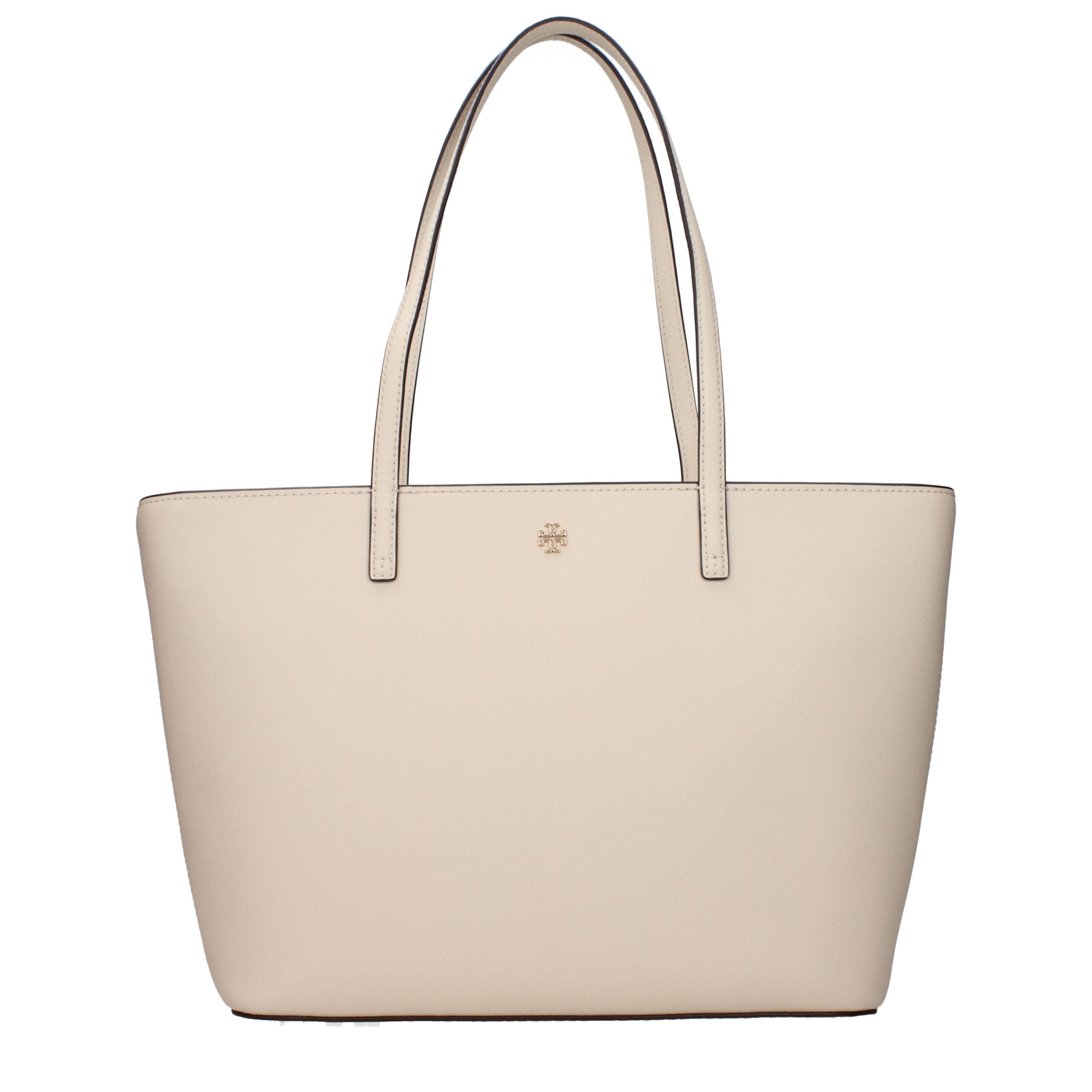 Tory Burch Leather Tote Bag Beige