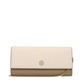 Tory Burch Leather Chain Clutch Beige
