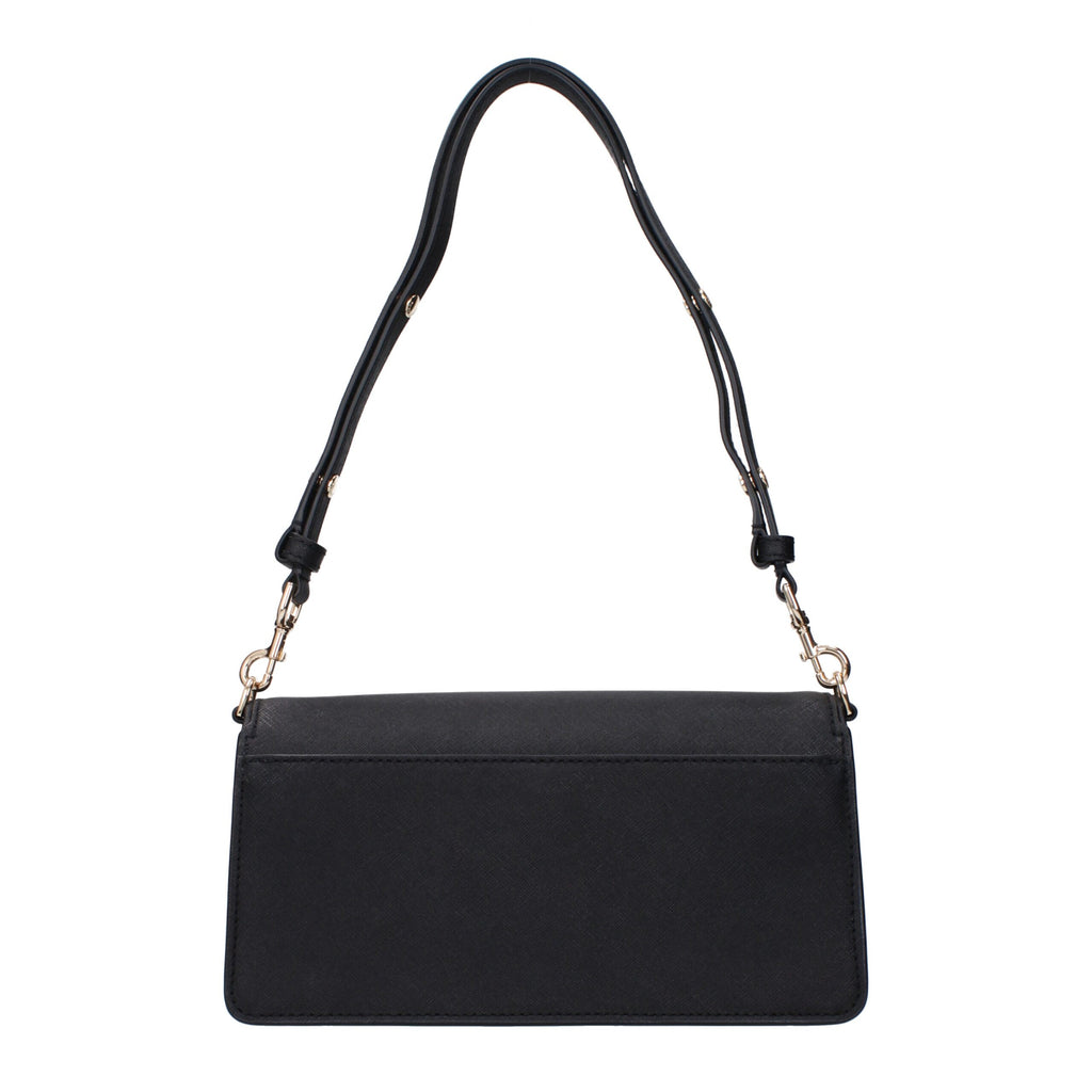 Tory Burch Leather Shoulder Bag Black