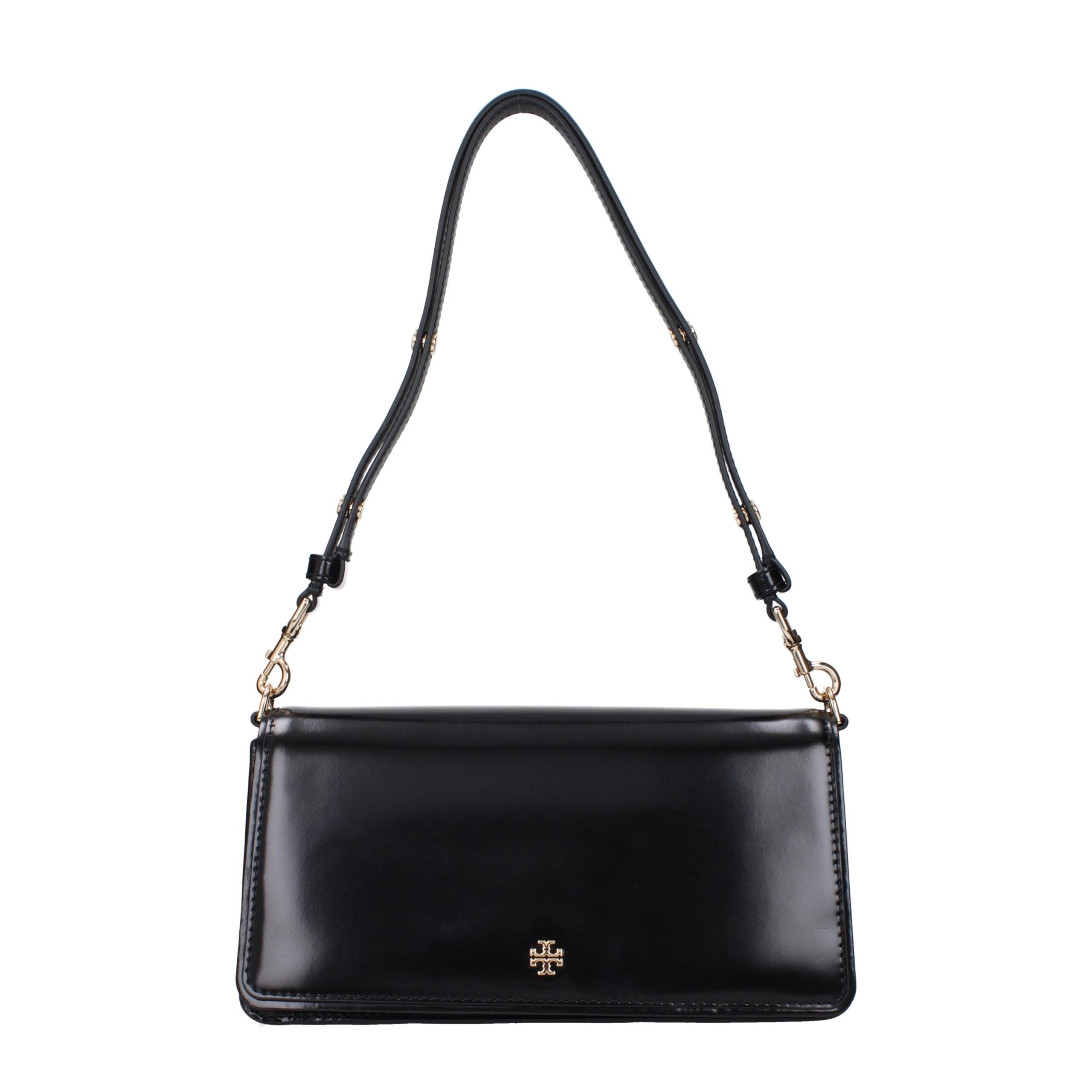 Tory Burch Patent Leather Shoulder Bag Black