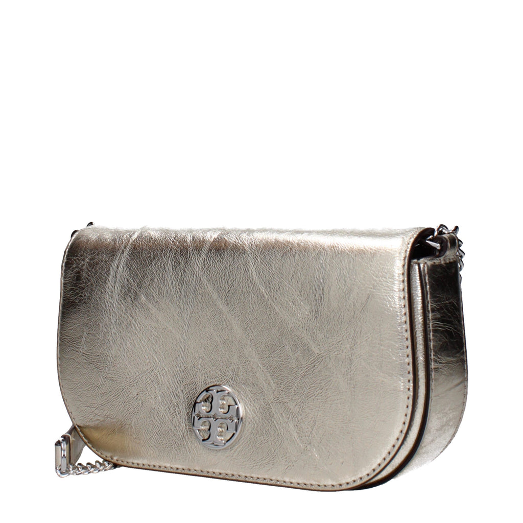 Tory Burch Crossbody Bag Metallic Leather Gold