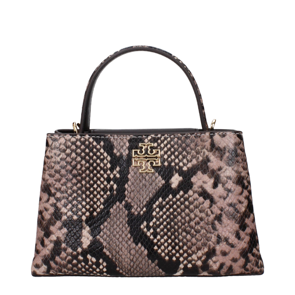 Tory Burch Top Handle Bag Python-Effect Leather Pink