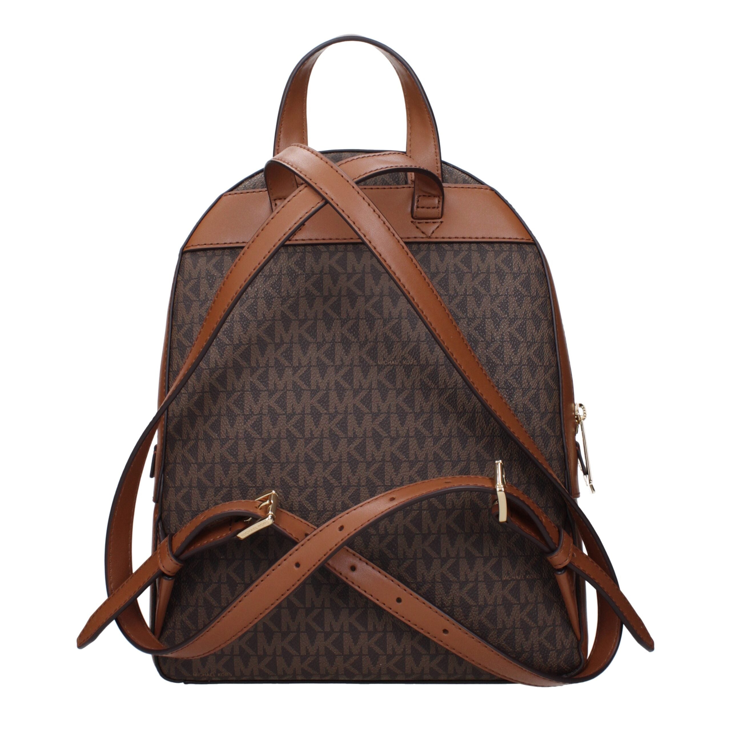Michael Kors Jaycee Medium Signature Logo Backpack Brown