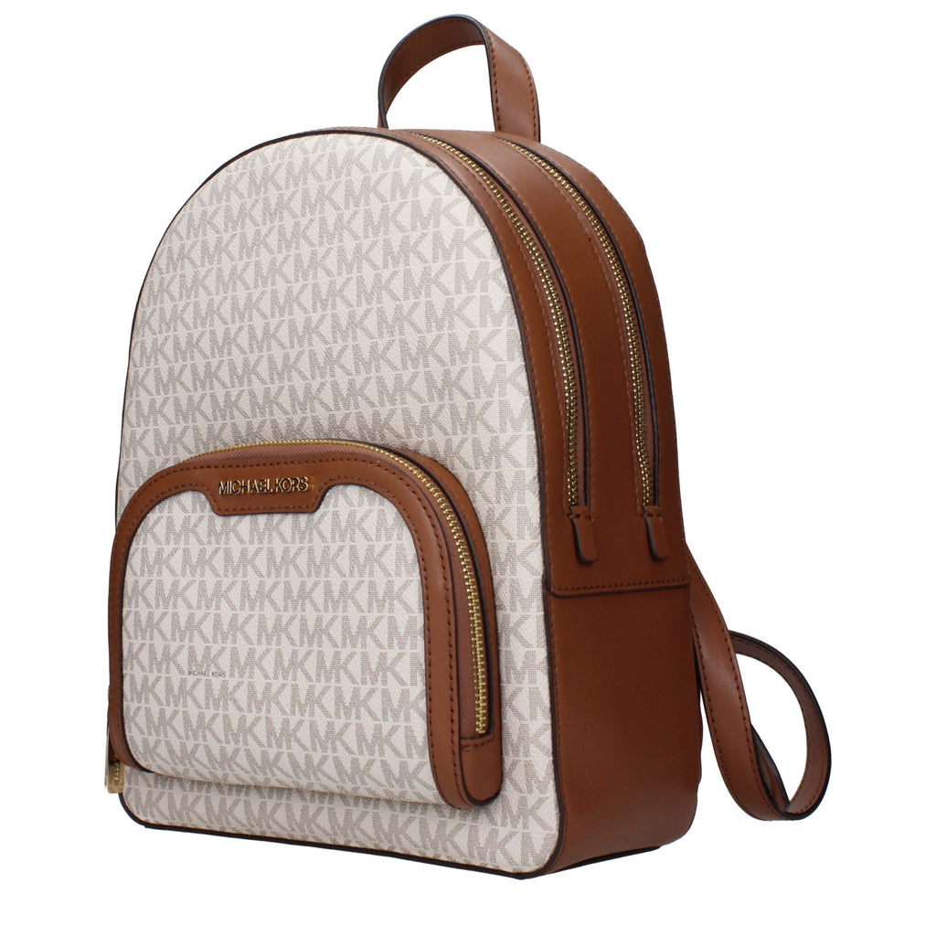 Michael Kors Jaycee Medium Signature Logo Backpack Vanilla