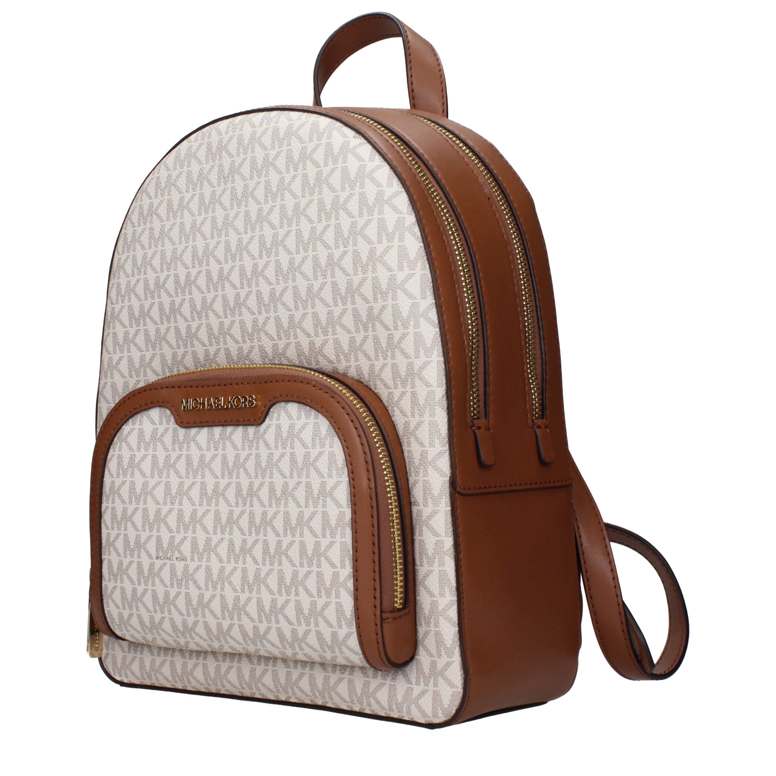 Michael Kors Jaycee Medium Signature Logo Backpack Vanilla