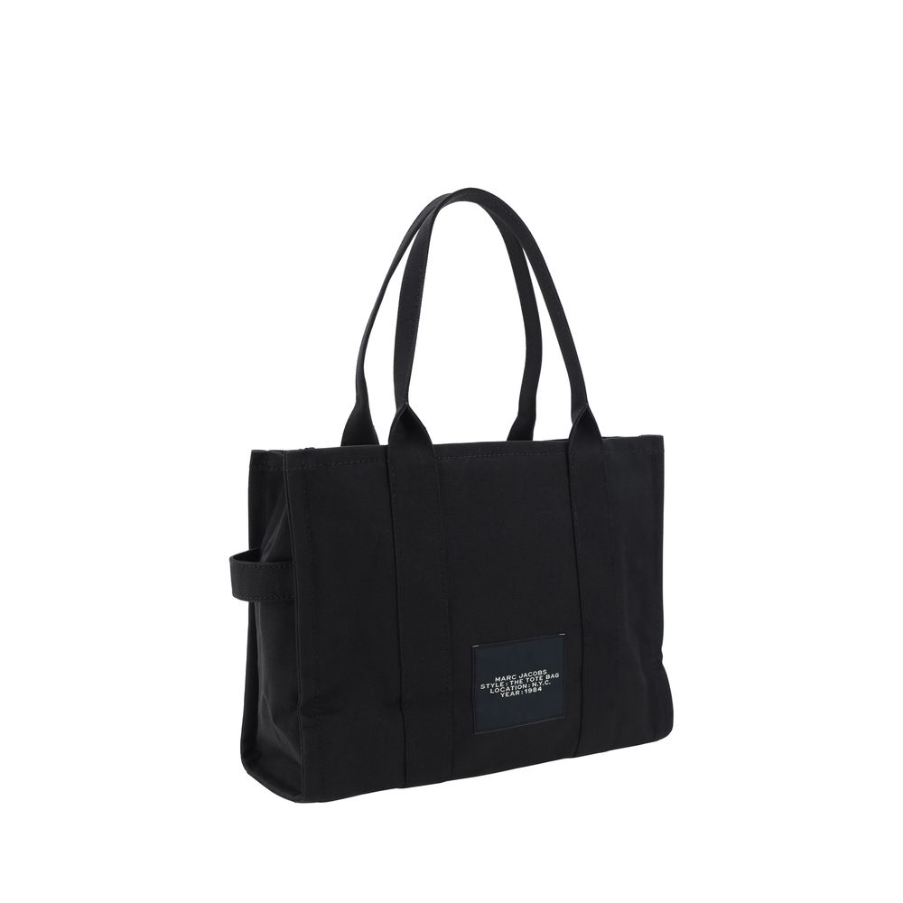 Marc Jacobs The Large Tote Bag Black Cotton Canvas