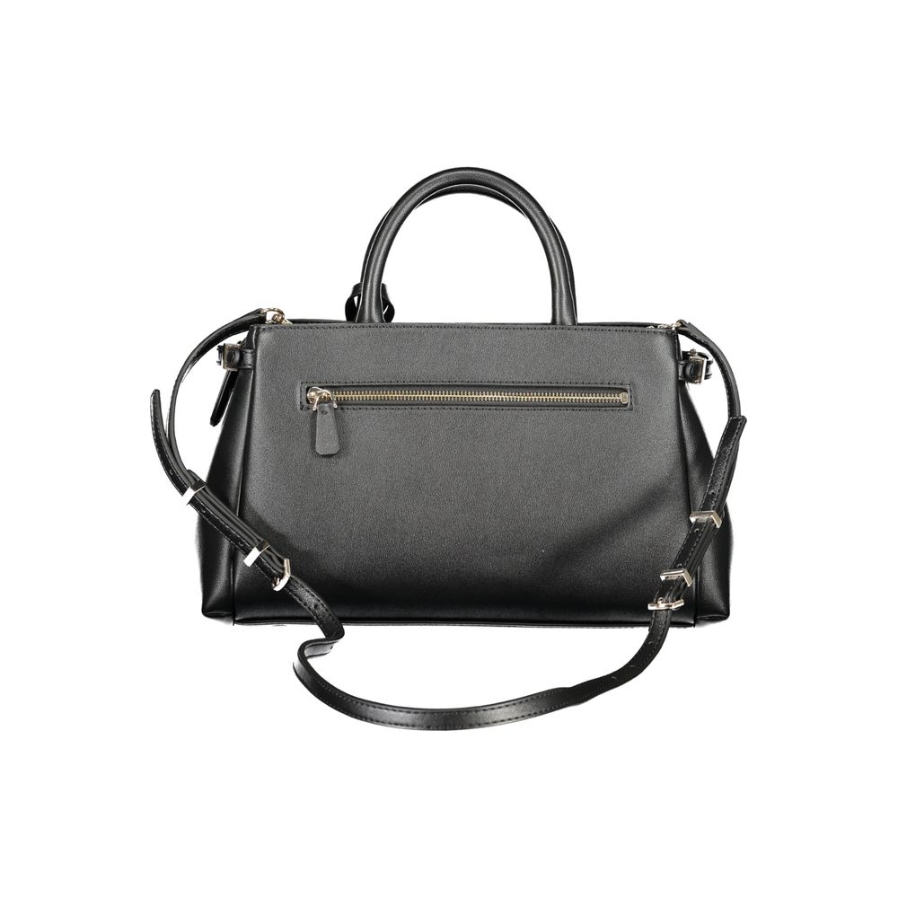 Guess Jeans Lefia Black Satchel Bag