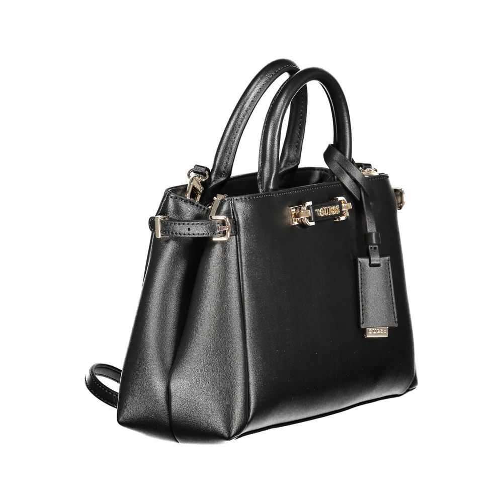 Guess Jeans Lefia Black Satchel Bag