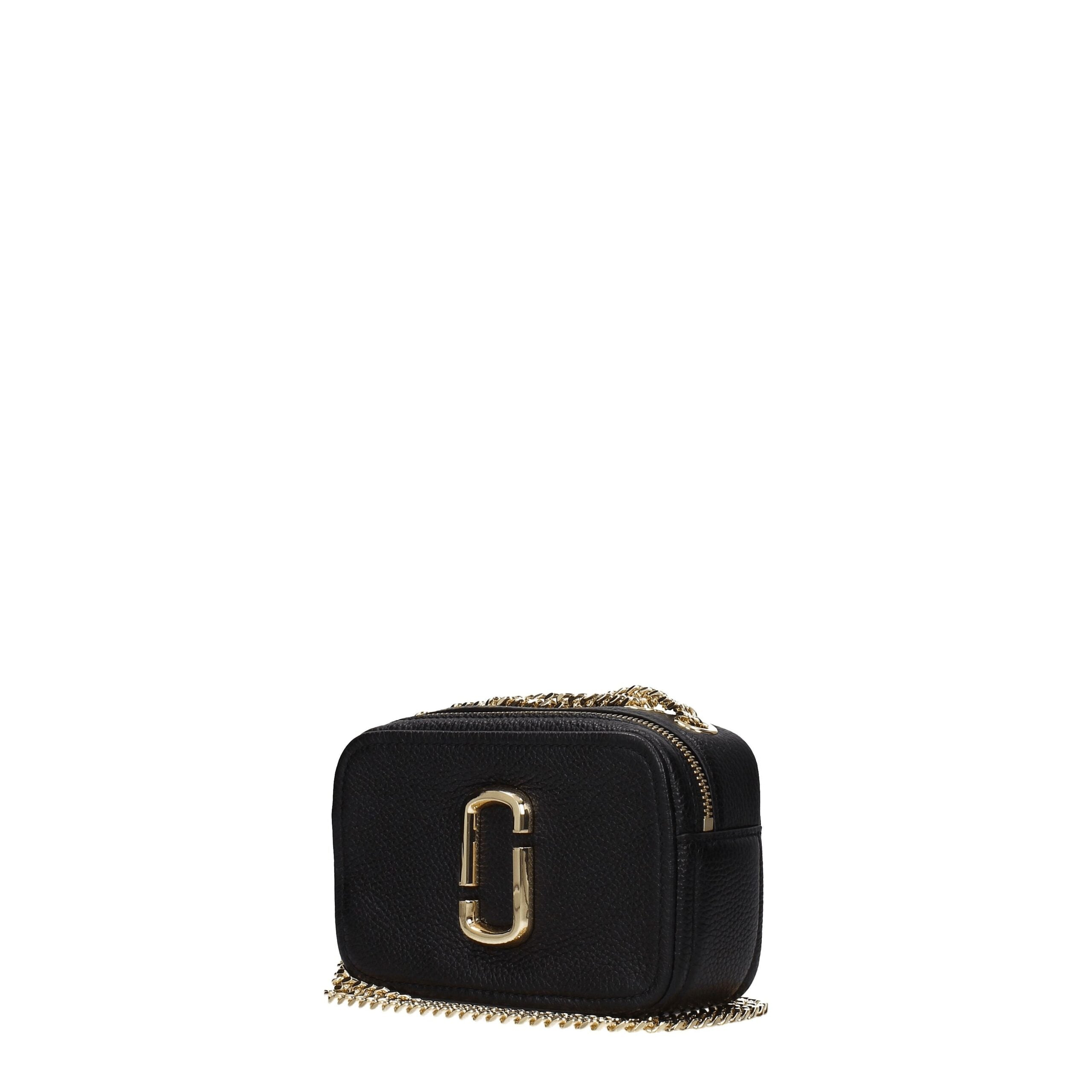 Marc Jacobs The Glam Shot Small Camera Bag Black Leather