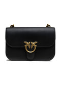 Pinko Love One Mini Shoulder Bag Black Leather