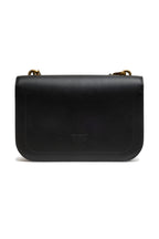 Pinko Love One Mini Shoulder Bag Black Leather