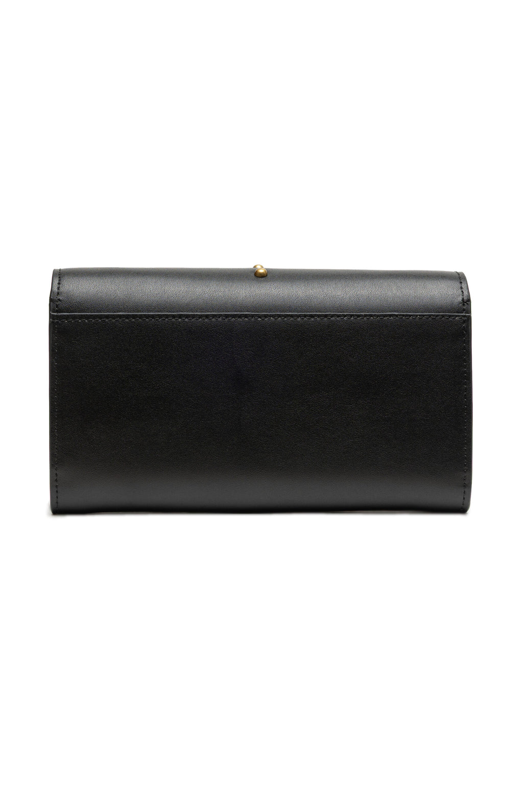 Pinko Love One Wallet on Chain Black Leather