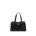 Dolce & Gabbana Vittoria Leather Shoulder Bag in Black
