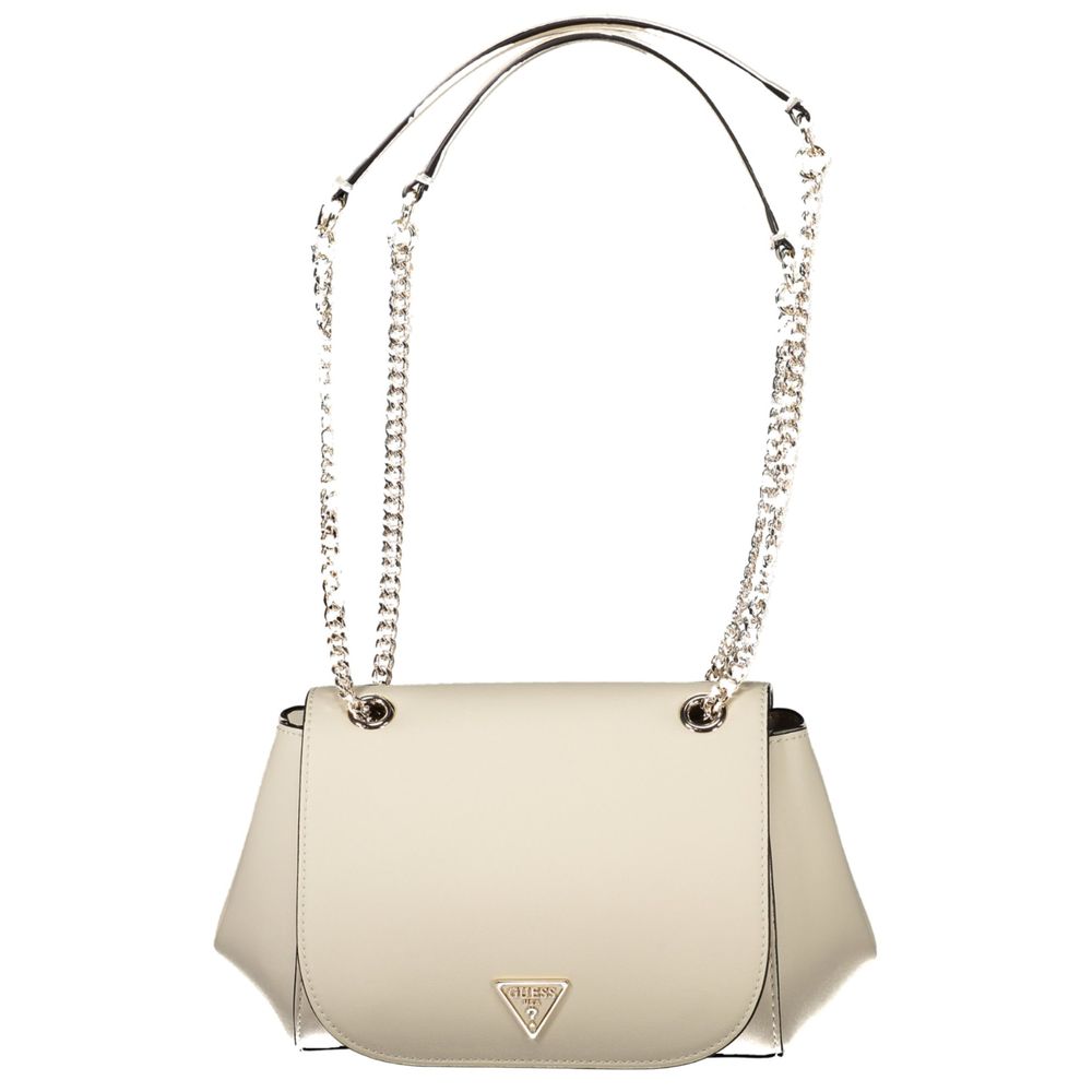 Guess Jeans Talent White Shoulder Bag