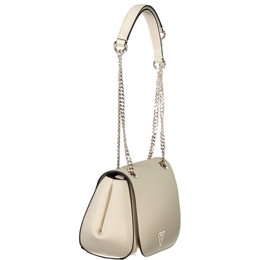 Guess Jeans Talent White Shoulder Bag