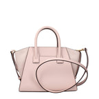 Michael Kors Avril Small Leather Satchel Powder Blush