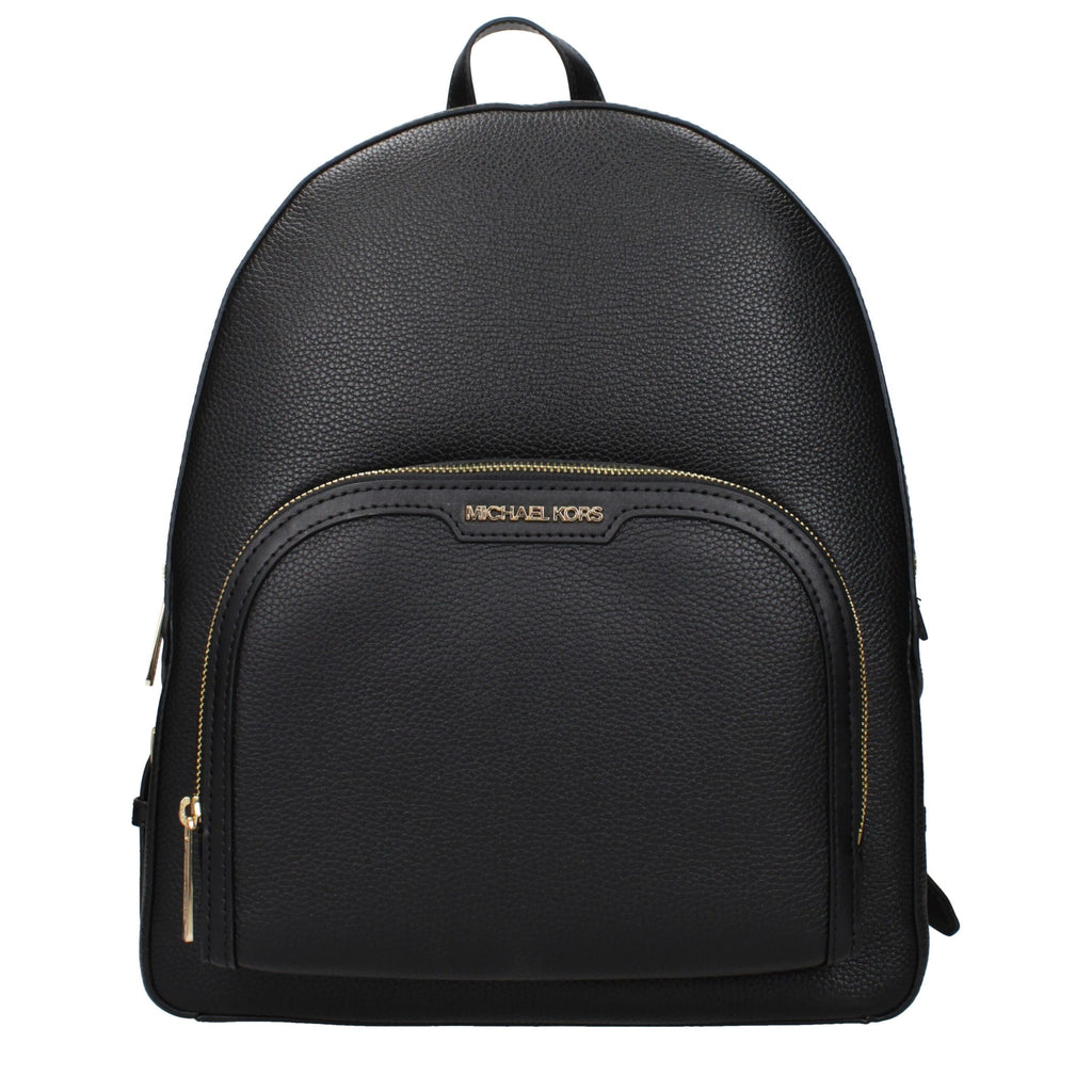 Michael Kors Jaycee Large Pebbled Leather Backpack Black