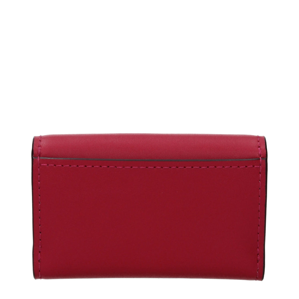 Michael Kors Lyra Small Leather Coin Purse Dark Raspberry