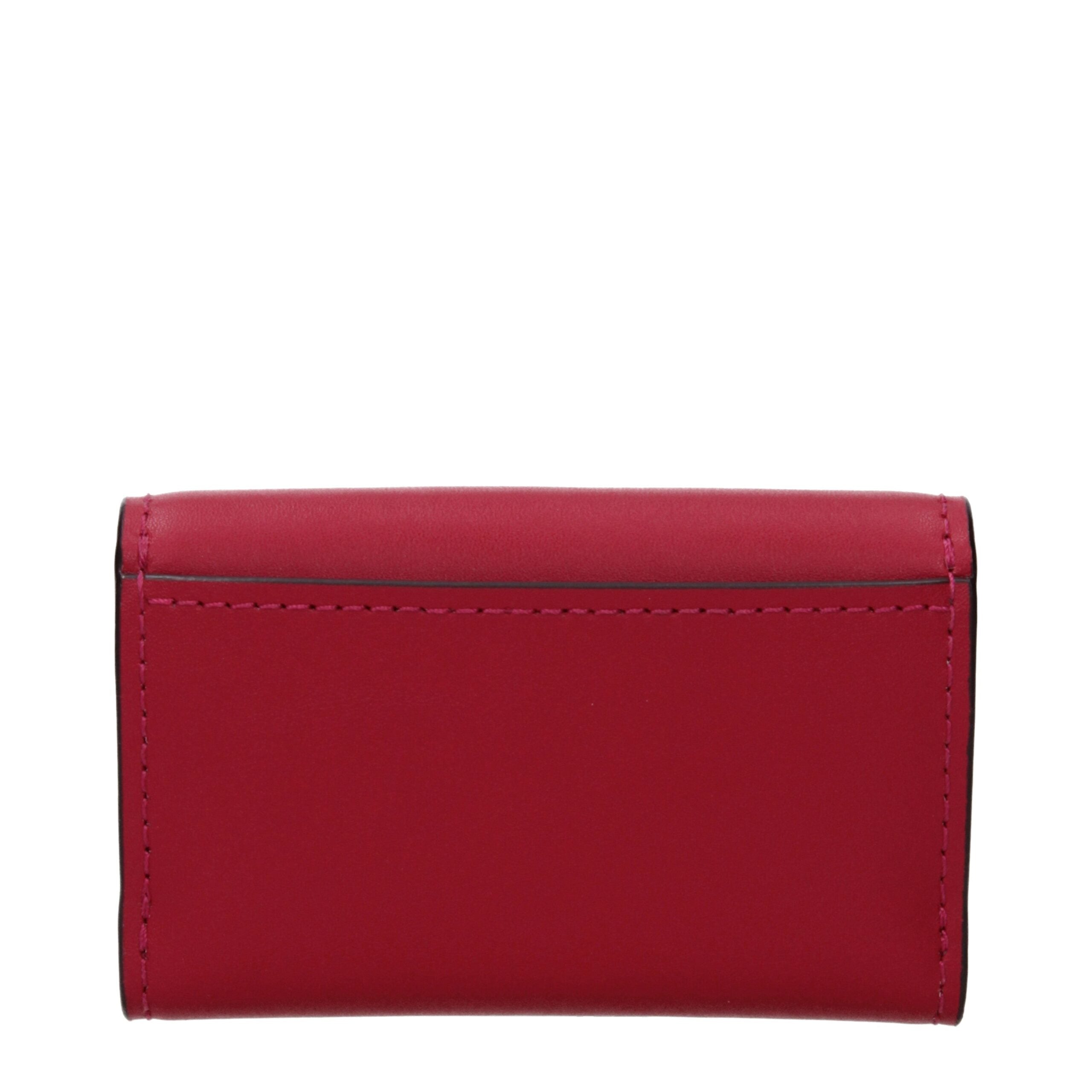 Michael Kors Lyra Small Leather Coin Purse Dark Raspberry