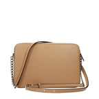 Michael Kors Jet Set Large Woven Crossbody Bag Peanut