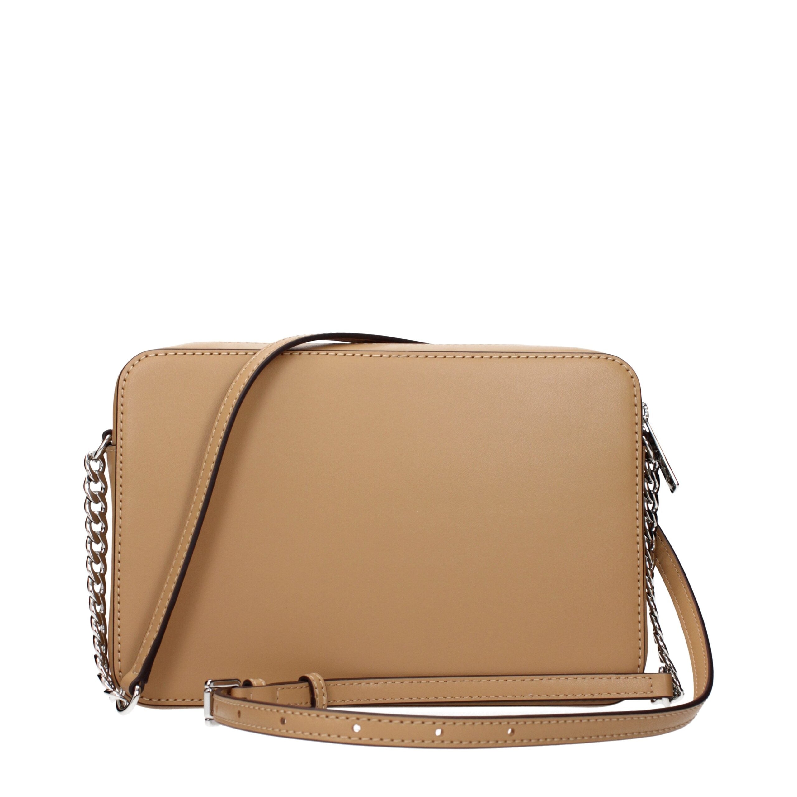 Michael Kors Jet Set Large Woven Crossbody Bag Peanut