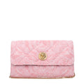 Versace La Medusa Barocco Jacquard Chain Wallet Baby Pink