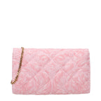Versace La Medusa Barocco Jacquard Chain Wallet Baby Pink