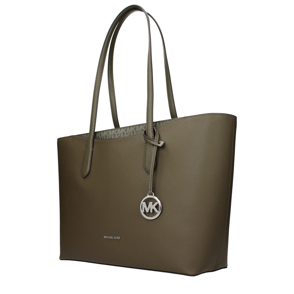 Michael Kors Arden Large Top-Zip Tote Bag Olive
