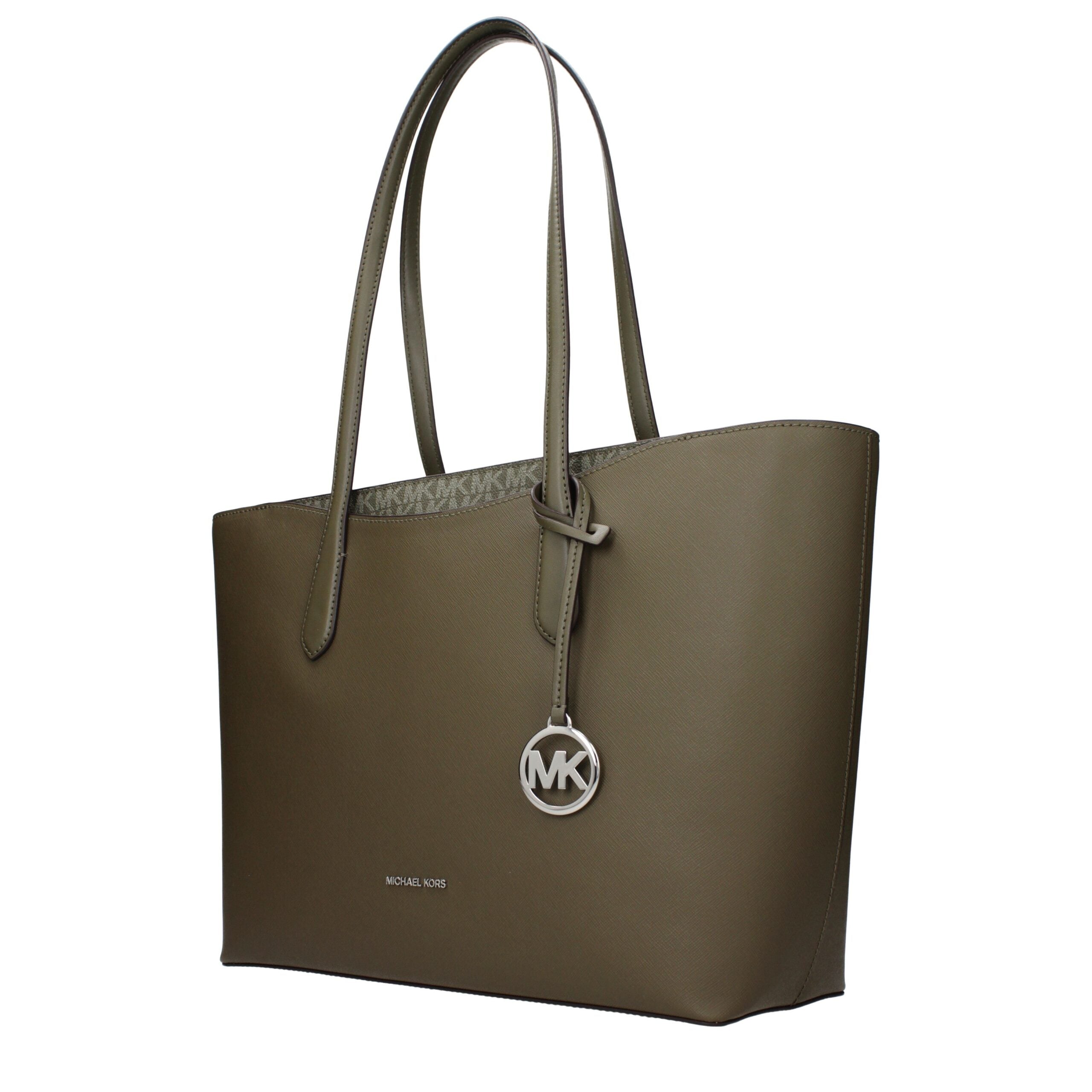 Michael Kors Arden Large Top-Zip Tote Bag Olive