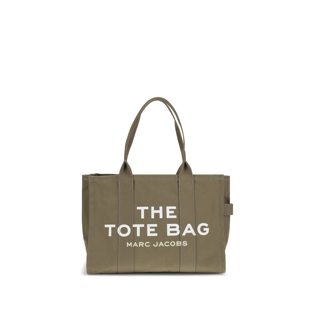 Marc Jacobs The Large Tote Bag Olive Cotton Canvas