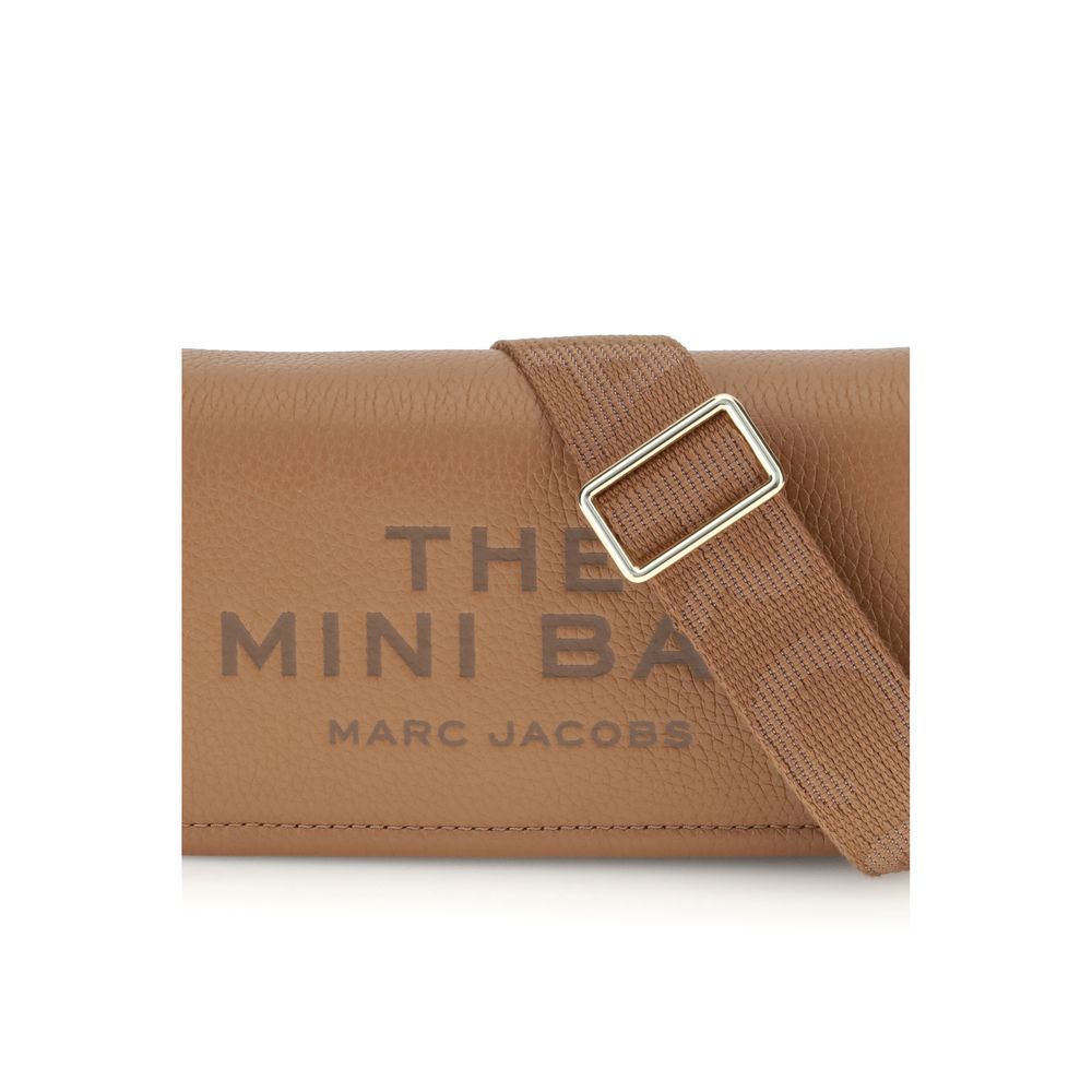 Marc Jacobs The Mini Bag Shoulder Bag Grained Leather Brown
