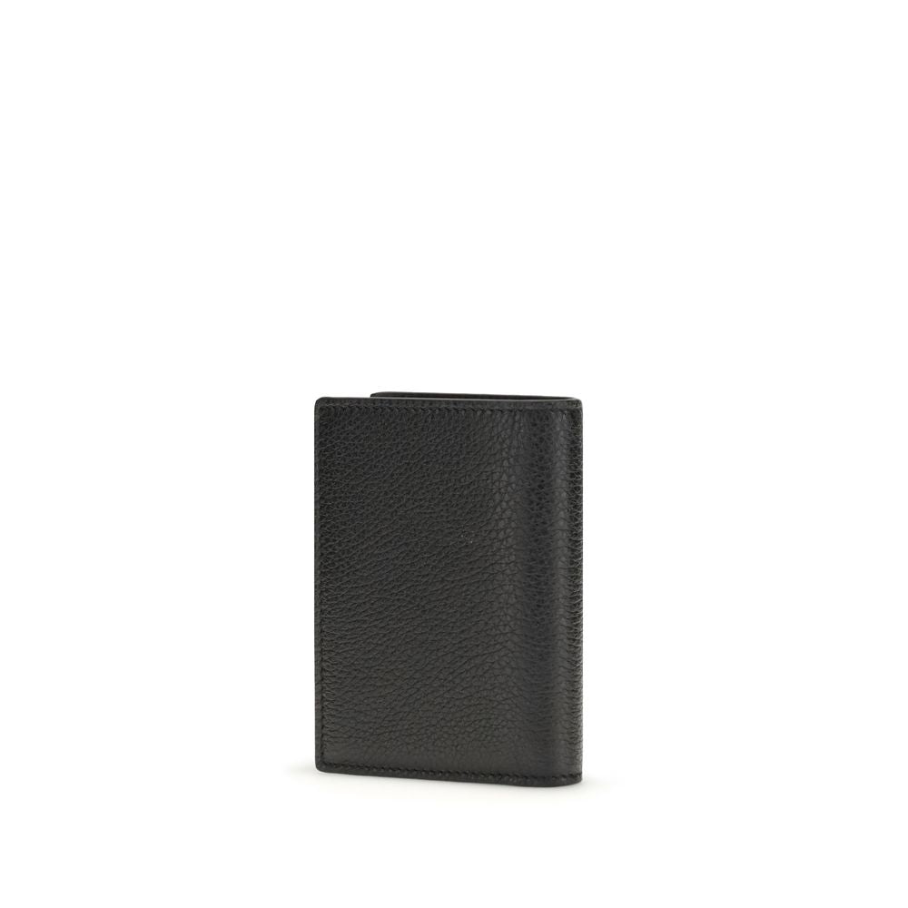 Givenchy Black Grained Calfskin Card Holder